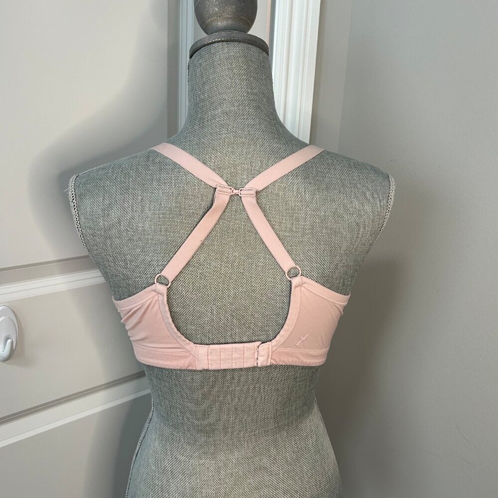 Knix Revolution Scoop Bra Wireless Size L Color Rose Water EUC - Picture 3 of 3